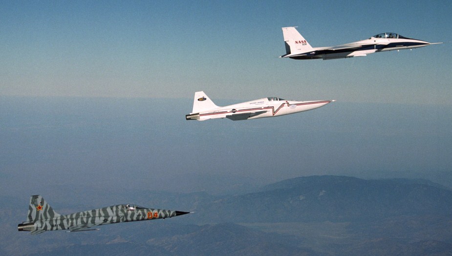  Unmodified F-5, Modified F-5 SSBD, F-15 Research Plane