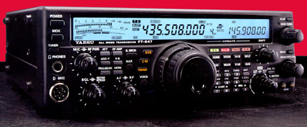 this is what $1500 of Yaesu FT-847 radio looks like