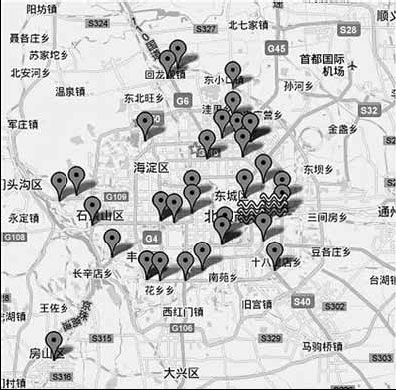 Beijing deluge real-time map