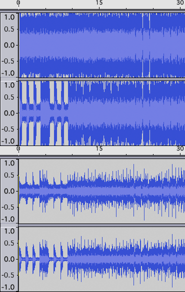 30 sec from Metallica «My Acopalypse». CD version above Guitar Hero version and with left-hand track above right-hand track (Wikipedia)