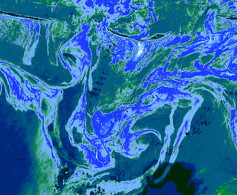 Oil Spill Gulf of Mexico Blue Green