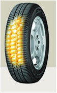 New tyre produced with biopolymers 