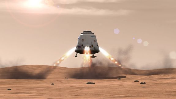 Sample return with SpaceX's Red Dragon