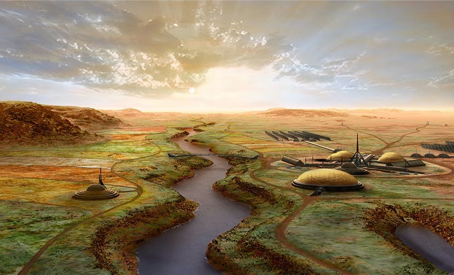Imagined Colours Of Future Mars - What Happens If We Treat A Planet As