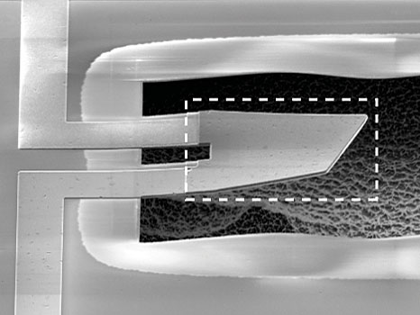 This is the first time that quantum properties have been recorded in anything larger than a bundle of atoms. A.D. O'Connell / Nature This is the first time that quantum properties have been recorded in anything larger than a bundle of atoms. A.D. O'Connell / Nature