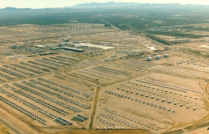 Tucson Airplane Graveyard from the Air