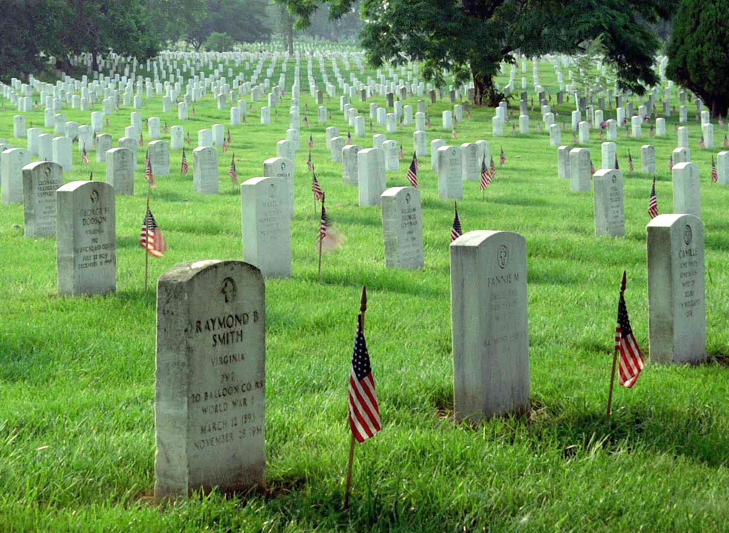 Arlington National Cemetery on Memorial Day