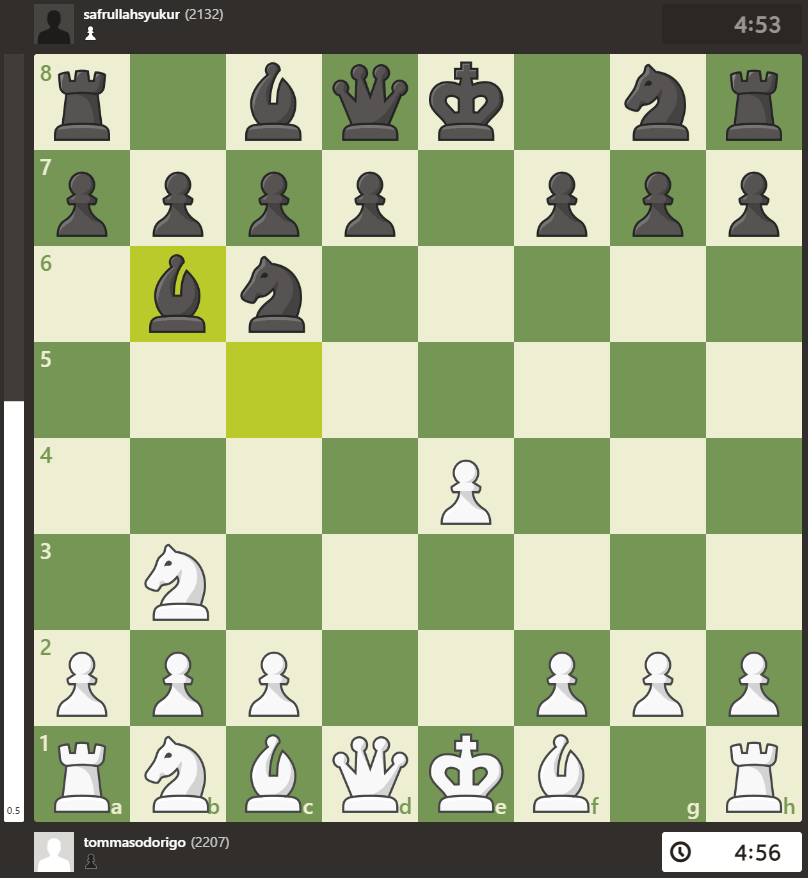 Perfect Play In A Blitz Chess Game