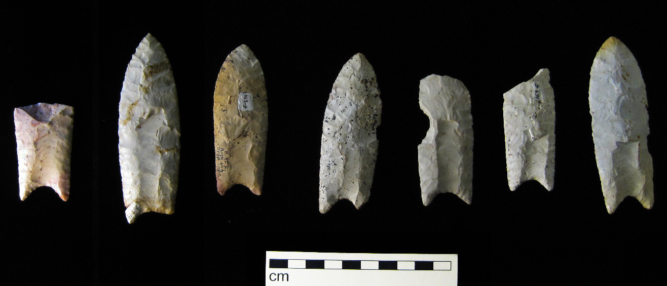 Clovis spear points