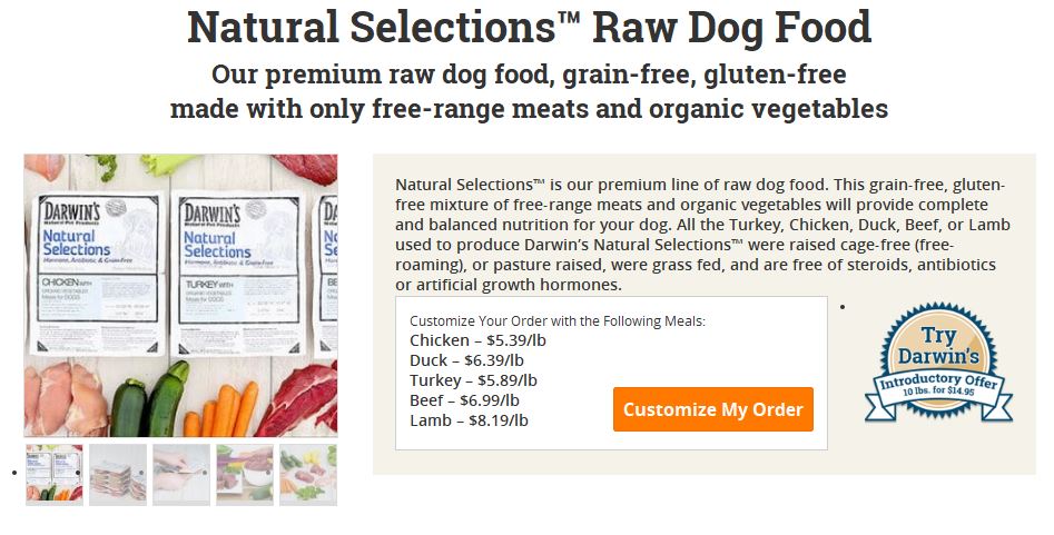 darwin's pet food