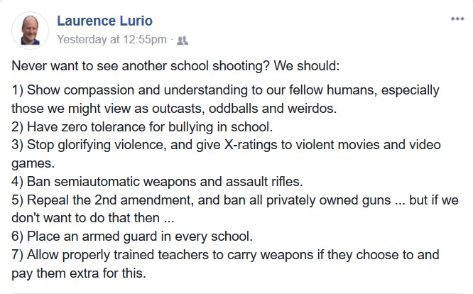 Basic Arithmetic: Of Guns and Armed Teachers.  