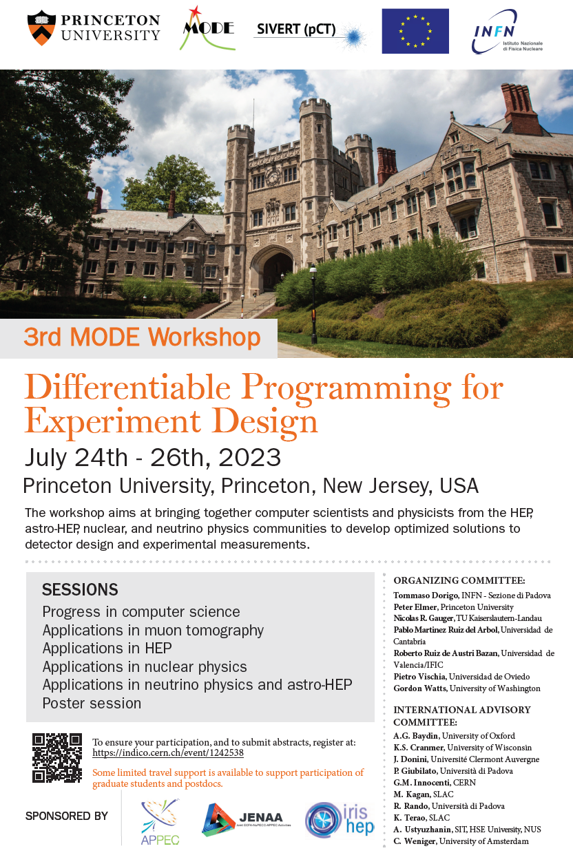 Third MODE Workshop, Princeton July 24-26 2023