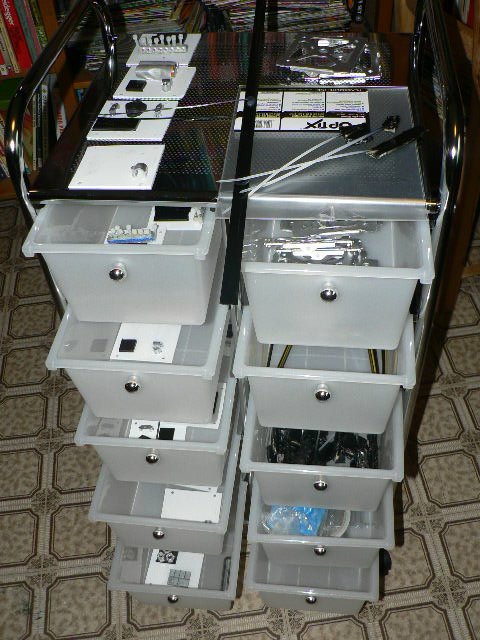 rack of ProtoCubes