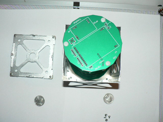 Tubesat in Cubesat, from top