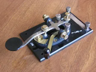 telegraph key, from wikimedia commons telegraph key, from wikimedia commons