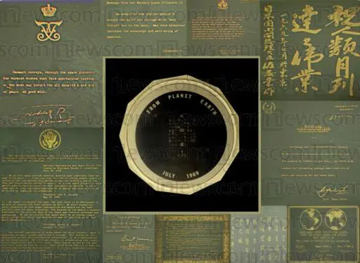 Apollo 11 Silicon Disc with goodwill messages Apollo 11 Silicon Disc with goodwill messages