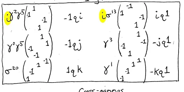 Gotta Get 11 Dirac Gamma Girls, Plus 5 Doing An Imaginary Twist